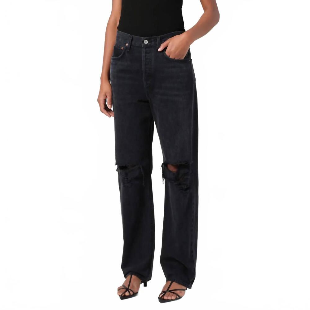NEW AGOLDE kelly high rise ripped jeans in fuse - Picture 5 of 6